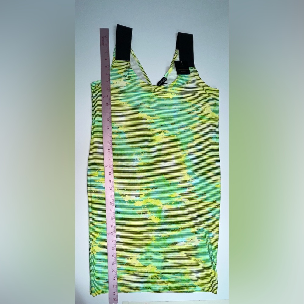 Summer dress with contrast shoulder tabs Size S(4)